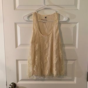 Kenzie pieces lace overlay top